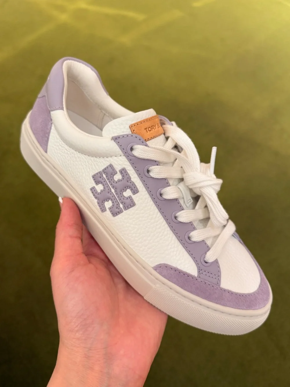 Tory Burch Color Block Sneakers, Purity / Lilac‎
